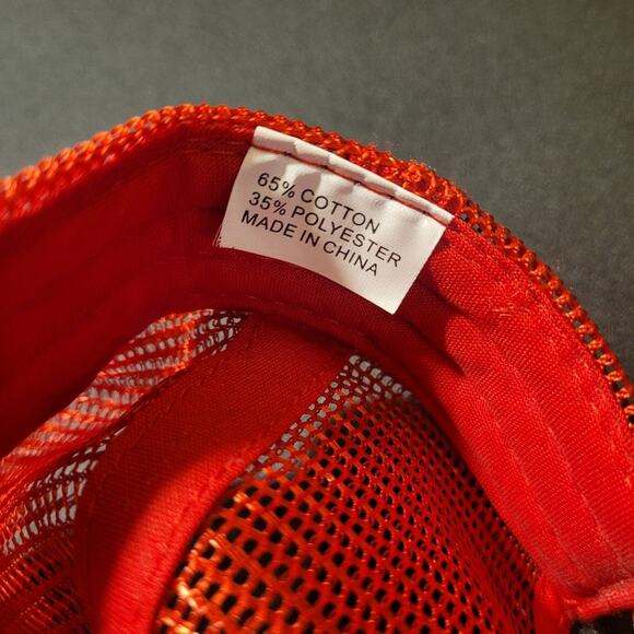 Budweiser Trucker Hat Red White Mesh Snapback Beer Cap - Picture 6 of 8